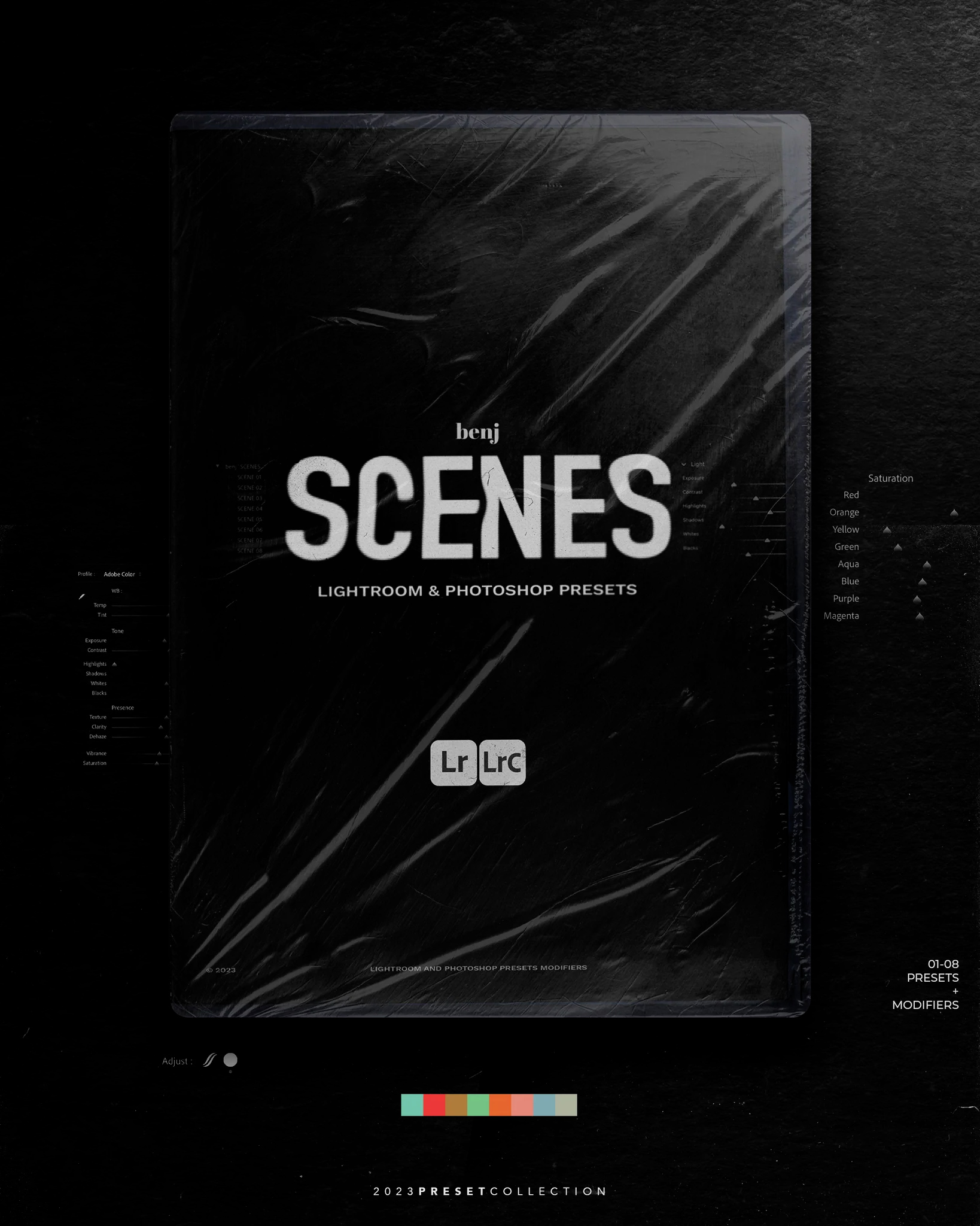 Benj Villena / benj™ – Scenes 8种人文旅拍人像风景扫街LR大师预设XMP+LR手机DNG